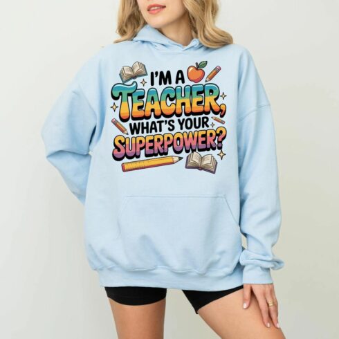 Teacher Superpower T-Shirt: Funny Teacher Appreciation Gift cover image.