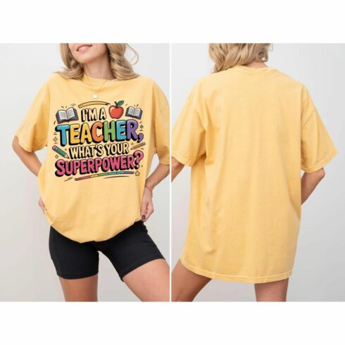 Teacher Superpower T-Shirt: Funny Teacher Appreciation Gift cover image.