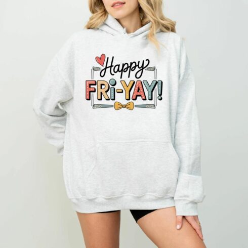 Happy Fri-Yay Teacher T-Shirt: Funny Friday Weekend Vibes cover image.