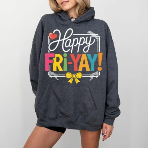 Happy Fri-Yay Teacher T-Shirt: Funny Friday Weekend Vibes cover image.