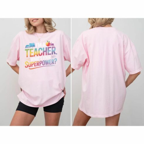Teacher Superpower T-Shirt: Funny Teacher Appreciation Gift cover image.
