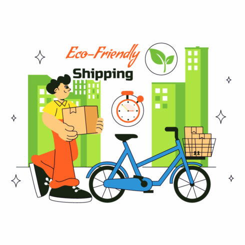 10 Eco Friendly Shipping Service Illustration cover image.