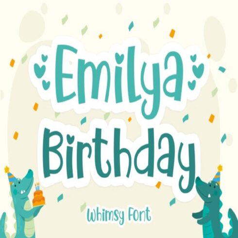 Emilya Birthday Font cover image.