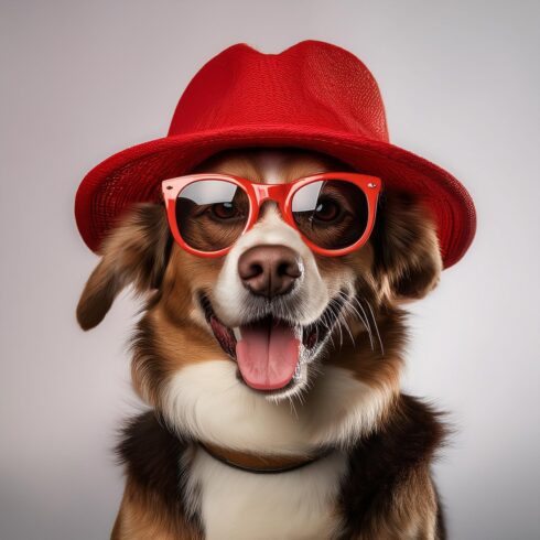 Adorable Fluffy Dog in Sunglasses and Hawaiian Shirt – Bright Summer Vibes cover image.