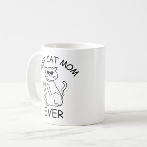 Best Cat Mom Ever Mug PNG โ Cute & Heartwarming Design for Cat Lovers cover image.
