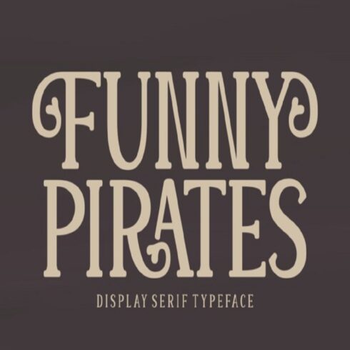 Funny Pirates Font cover image.