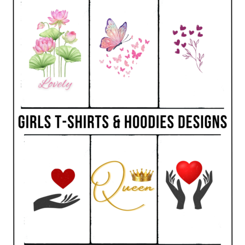 Trendy T-Shirt and Hoodies Designs for Girls cover image.