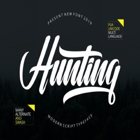 Hunting Font cover image.