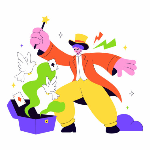 10 Magician Illustration cover image.
