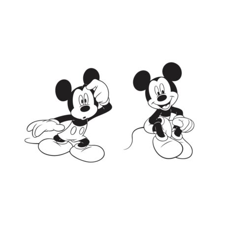 Mouse Vector SVG Bundle, Mickey and Minnie Inspired SVG Bundle, clipart, Mickey Minnie Mouse Outline, Mouse Ears Svg, Disney Bundle design Disney Svg Bundle cover image.