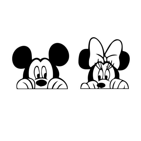 Mouse Vector SVG Bundle, Mickey and Minnie Inspired SVG Bundle, clipart, Mickey Minnie Mouse Outline, Mouse Ears Svg, Disney Bundle design Disney Svg Bundle cover image.