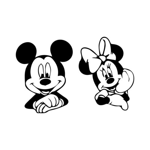 Mouse Vector SVG Bundle, Mickey and Minnie Inspired SVG Bundle, clipart, Mickey Minnie Mouse Outline, Mouse Ears Svg, Disney Bundle design Disney Svg Bundle cover image.