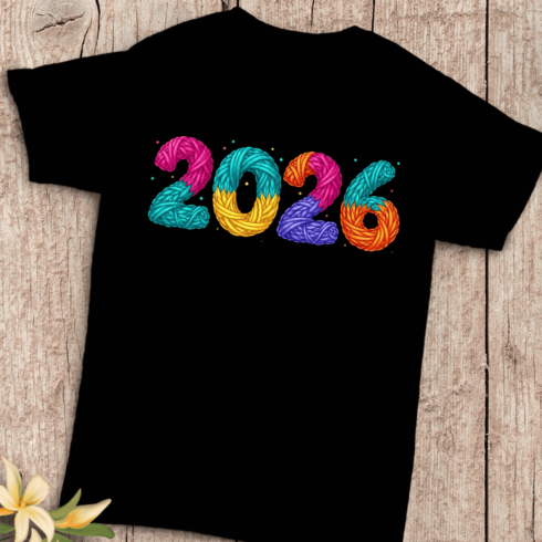 Handmade Knit Texture 2026 T-Shirt Design cover image.