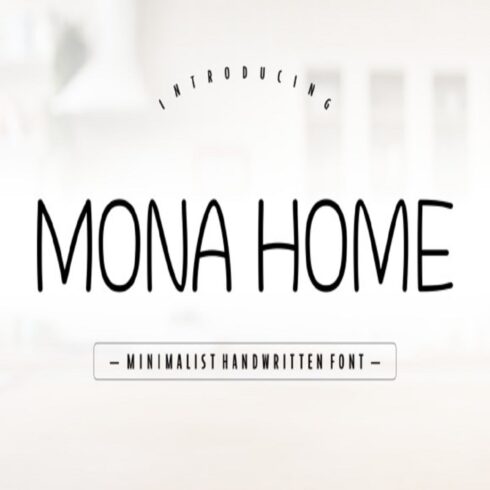Mona Home Font cover image.