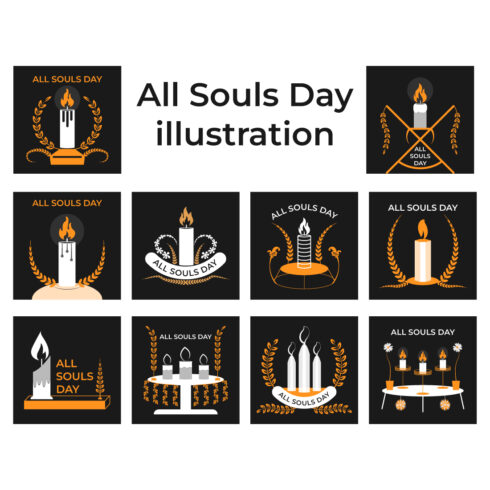 All Souls Day illustration cover image.