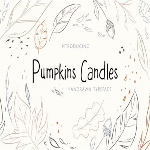 Pumpkins Candles Font cover image.