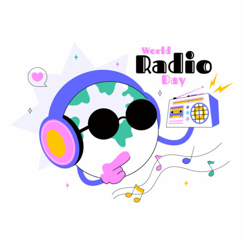 11 World Radio Day Illustration cover image.
