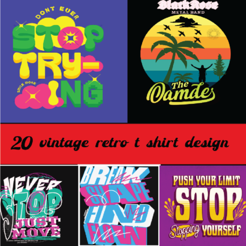 Vintage T-Shirt Design – Retro Style cover image.