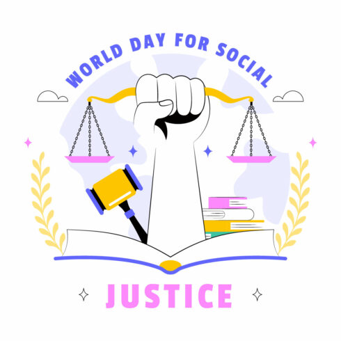 10 World Day of Social Justice Illustration cover image.