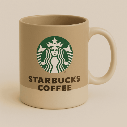 Editable Starbucks Mug Mockup Set | Realistic Café Style cover image.