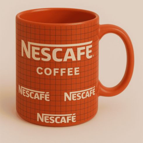 Bold & Bright Nescafé Coffee Cup Mockup cover image.