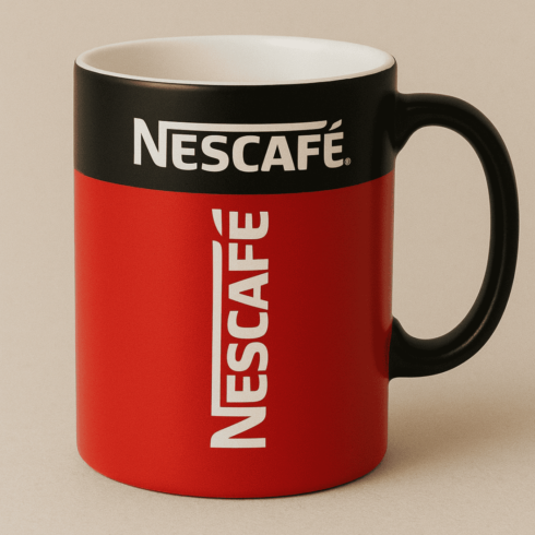 Vibrant Nescafé Coffee Cup Mockup Pack for Product Promotion cover image.