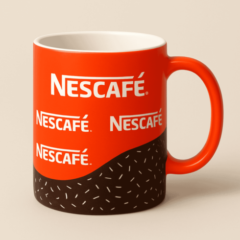 Bold & Bright Nescafé Coffee Cup Mockup cover image.