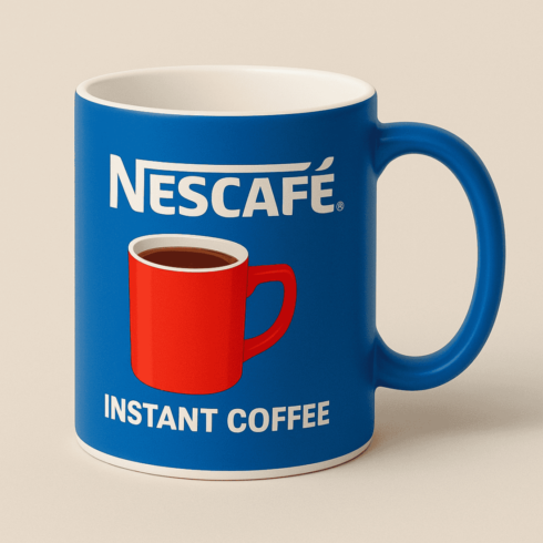 Bold & Bright Nescafé Coffee Cup Mockup cover image.