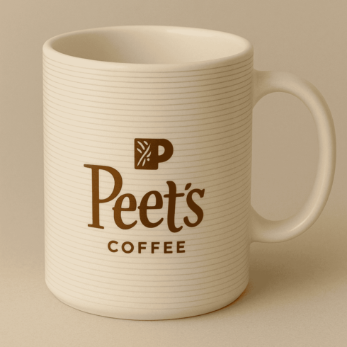 Elegant Peet’s Coffee Cup Mockup Set cover image.