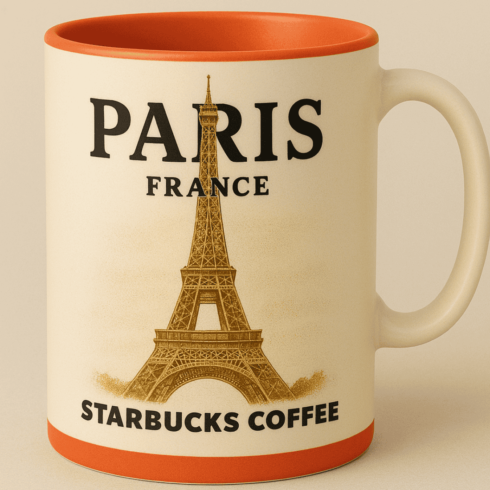 Paris Charm – Starbucks Coffee Mug Mockup Collection cover image.