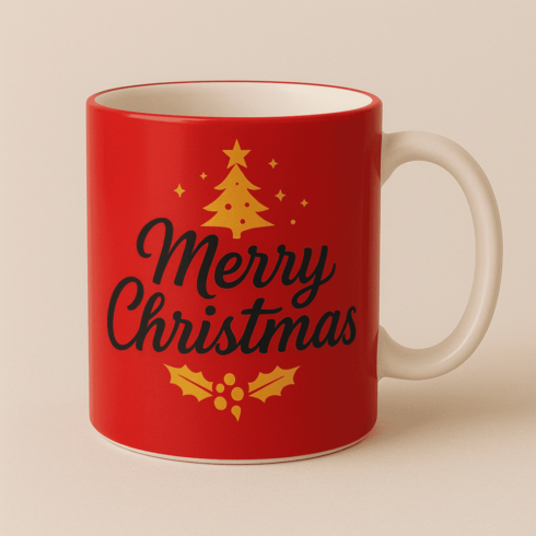 Joyful Sips – Merry Christmas Coffee Cup Mockups cover image.