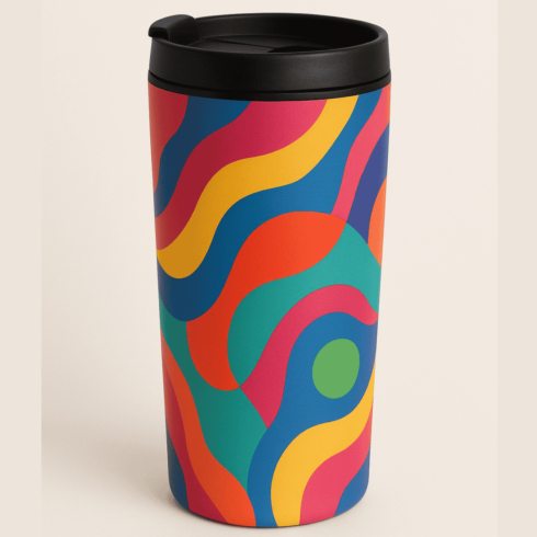 "Vibrant Voyage Mug Mockup Collection" cover image.