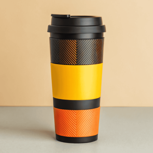 "JourneyBlend Colorful Mug Mockups" cover image.