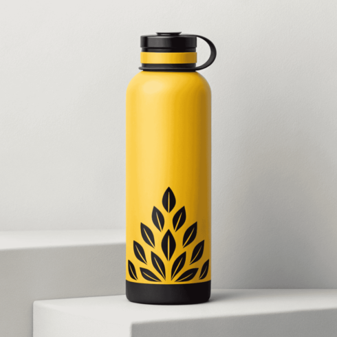 Premium Colourful Water Bottle Mockups cover image.