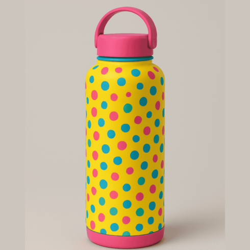 Premium Colourful Water Bottle Mockups cover image.