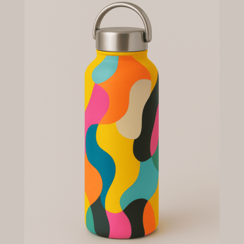 VividWave Multitone Branding Bottle Mockup Set cover image.