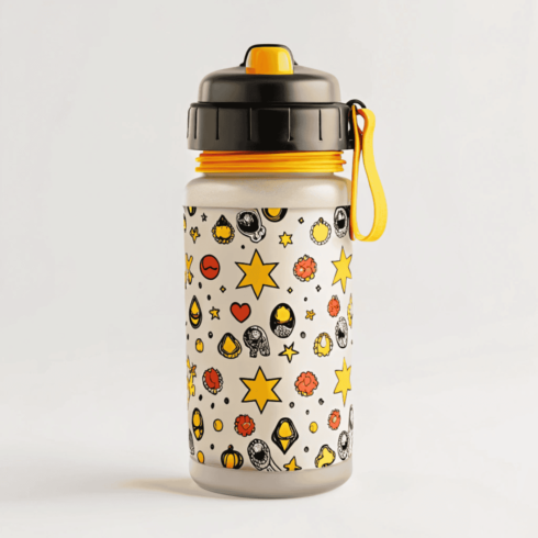 Back-to-School muticolors Cartoon Bottle Duo cover image.