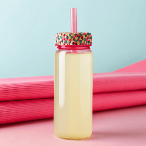 Colourful Cartoon Kids Bottle Mockup Set cover image.