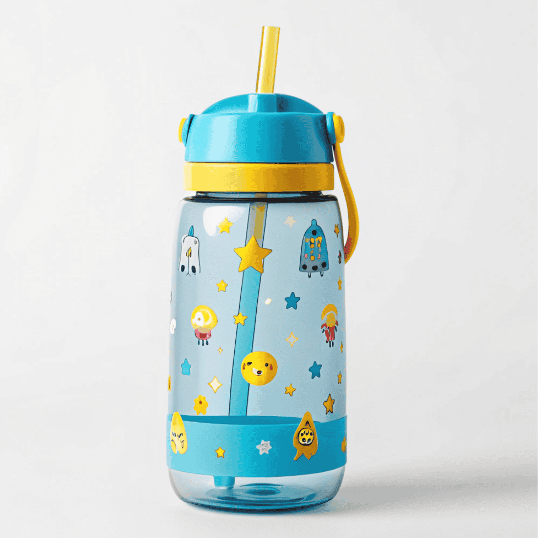 Elegant blue and yellow combination Mini Mates Cartoon Bottle Pair ...