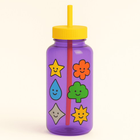 “Bright Pair Bottles Mockup for Kids & Travel” cover image.