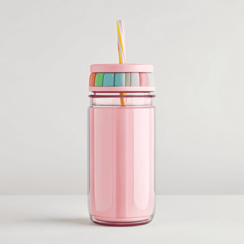 Soft Blossom Pink Bottle Duo Mockup cover image.