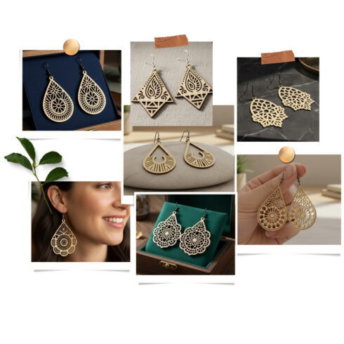 Laser Cut Earring Bundle - 14 Pcs cover image.
