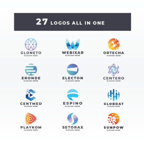 27 Logos All in One Template cover image.