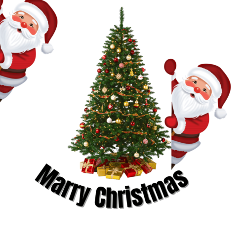 Marry Christmas t shirt design cover image.
