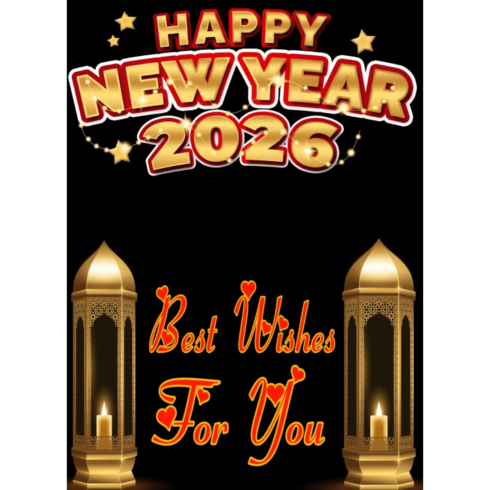 Happy New Year 2026 , New Year Template, New Year Party Template 2026 cover image.