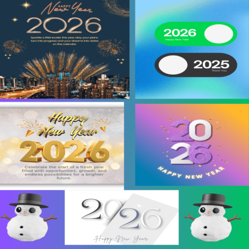 Happy new year designs ( For Back ground, greeting cards and T-shirt) cover image.