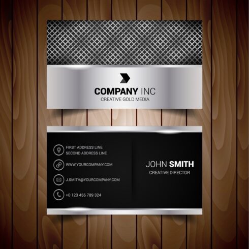 Atmospheric business card template cover image.