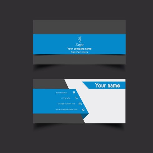 Simple business card template cover image.