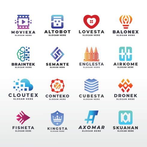 17 Logos All in One Template cover image.