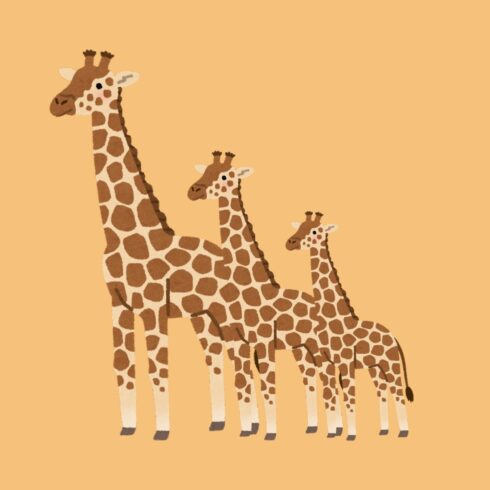 Giraffe new T-Shirt design cover image.